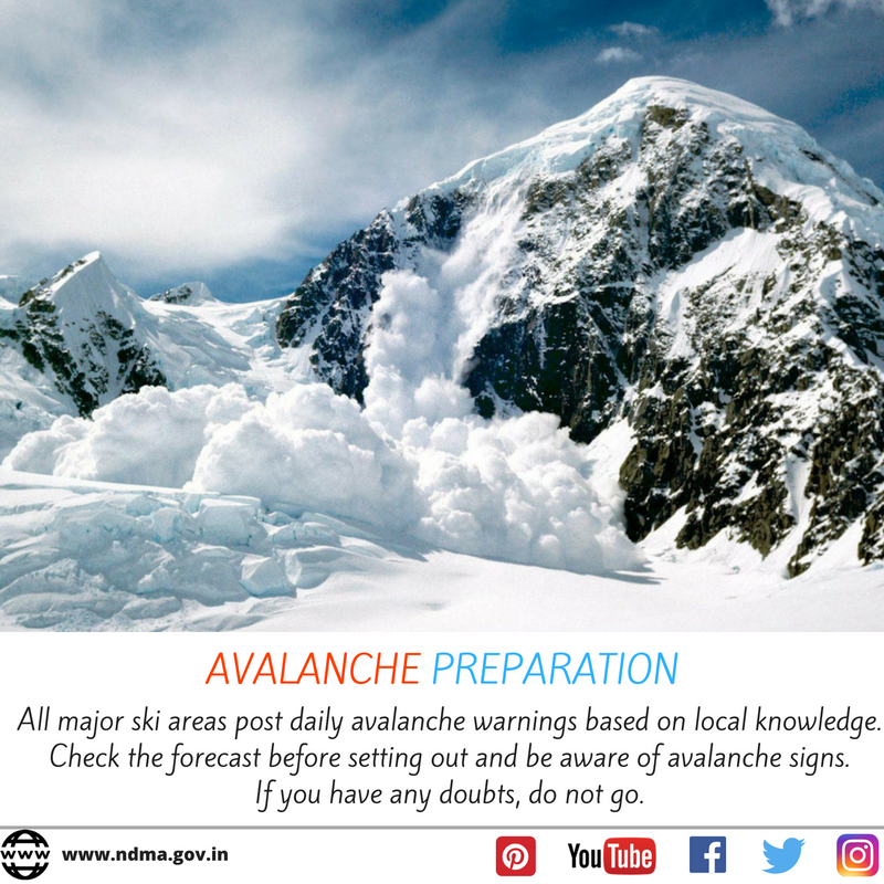 Avalanche preparation - All major ski areas post daily avalanche warnings based on local knowledge. If you have any doubts do not go.